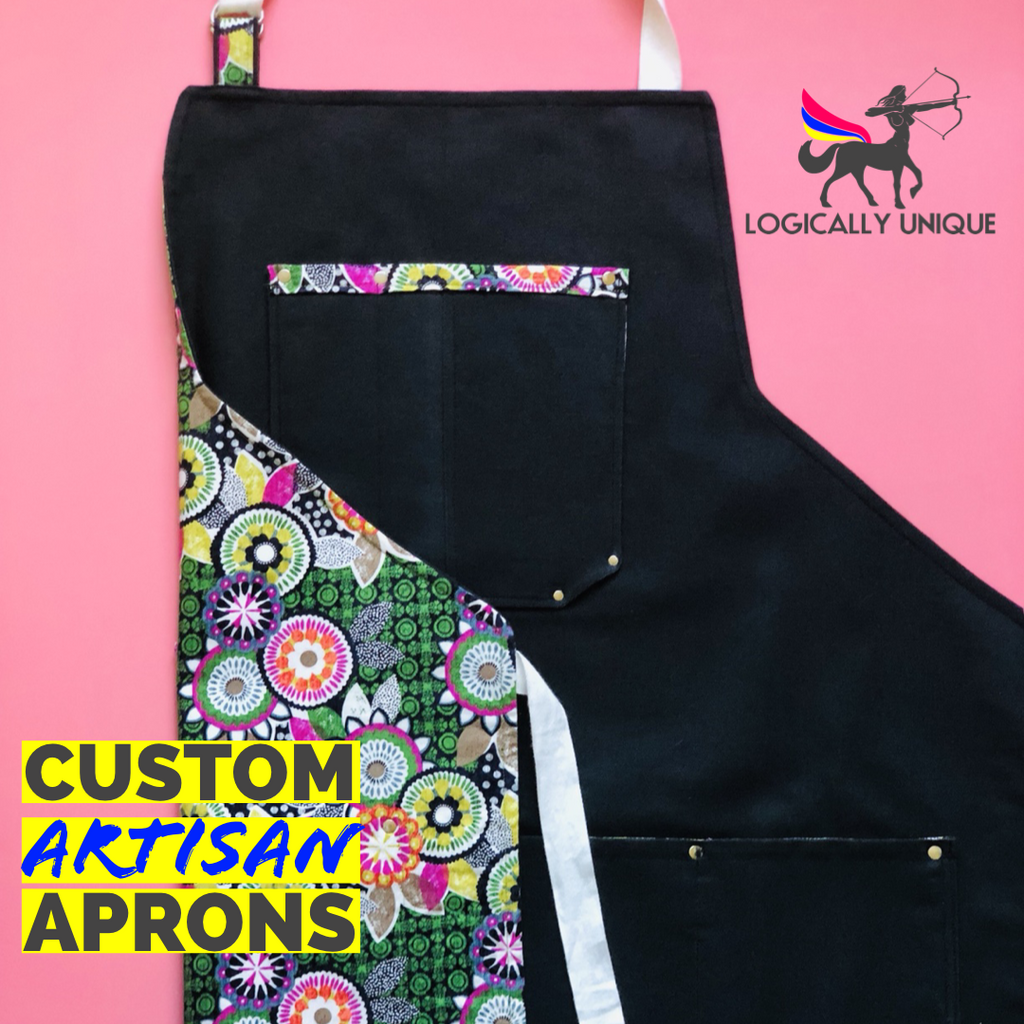 Custom Artisan Apron w/fabric provided